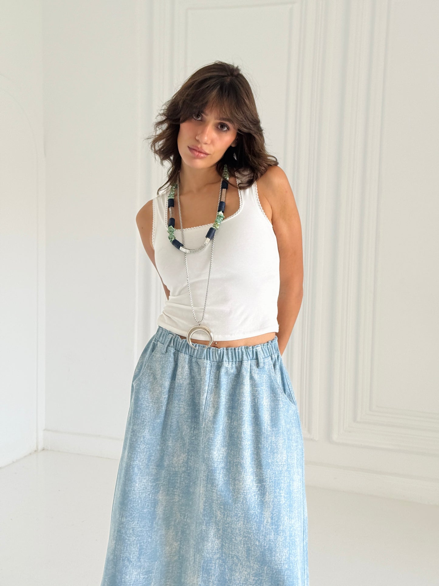 Denim Skirt Light blue