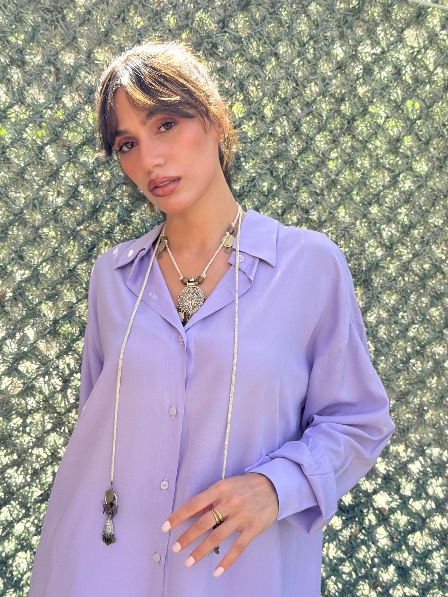 Lavender Cotton Shirt