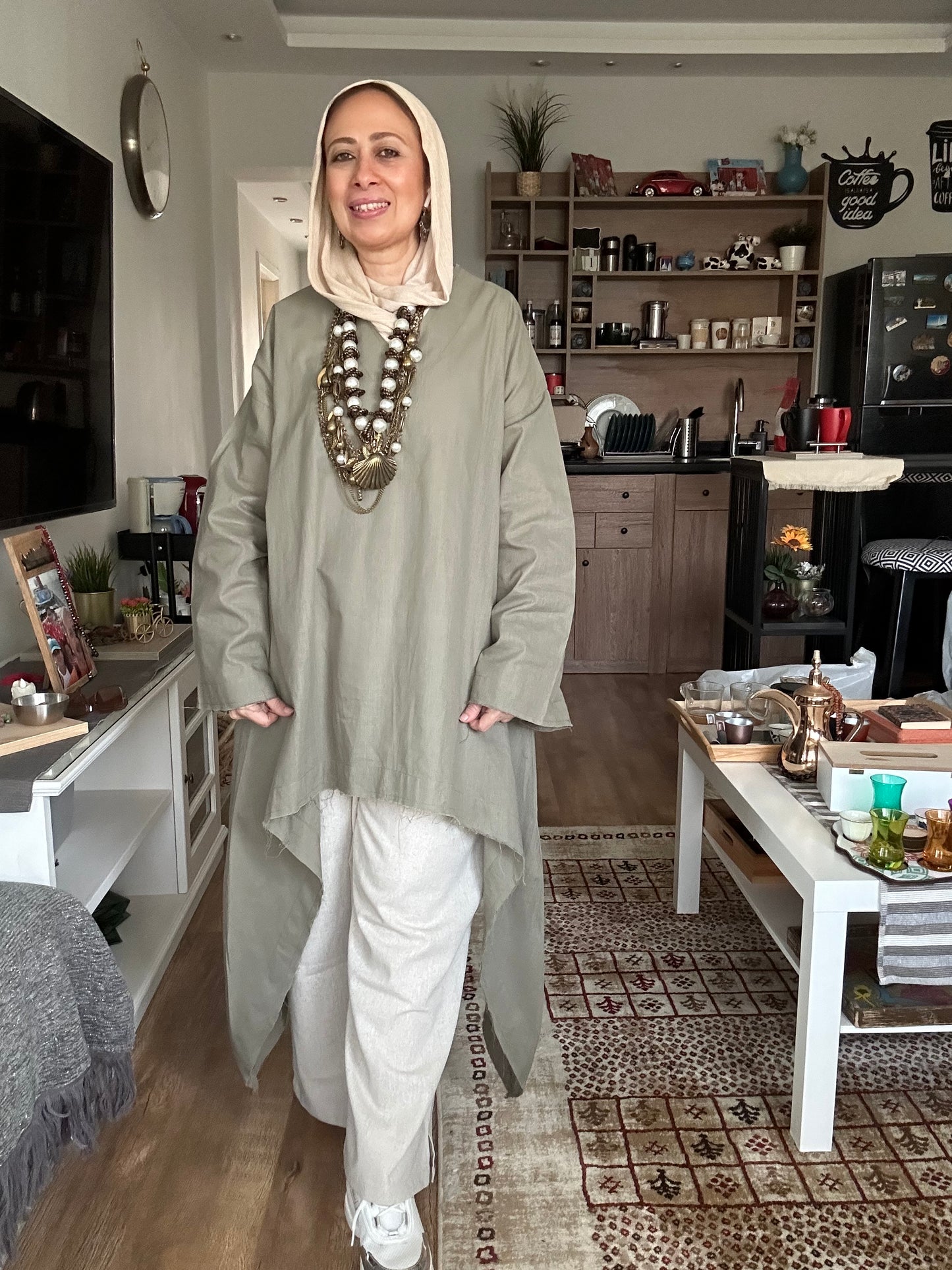 High Low Shirt - Olive