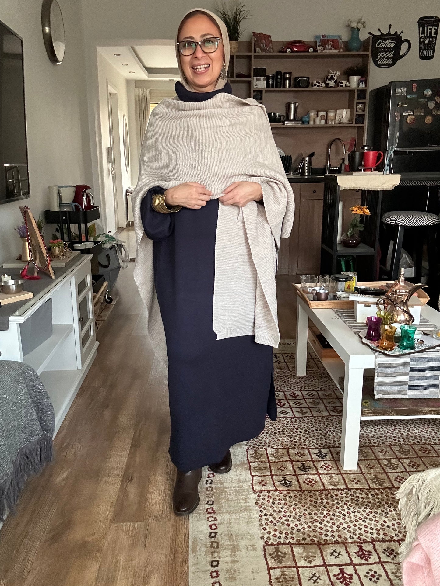 Soft Haze knit Cape