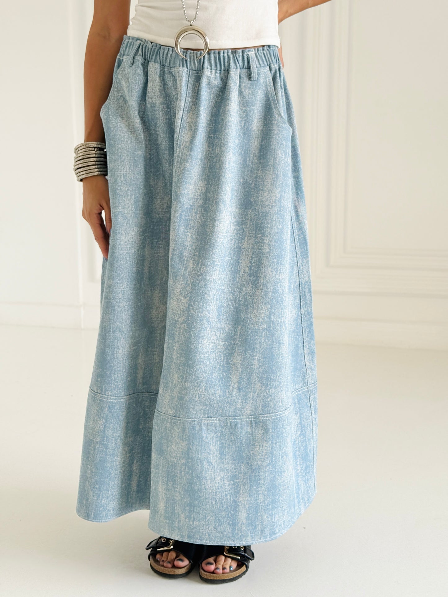 Denim Skirt Light blue