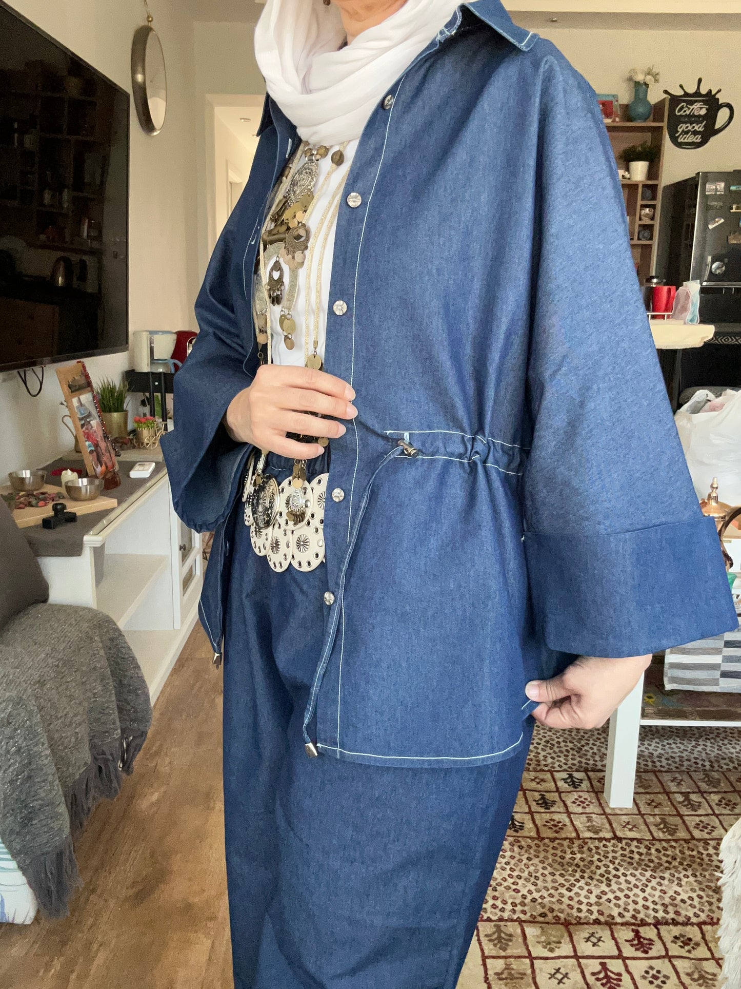 Dizzy Navy Denim Set