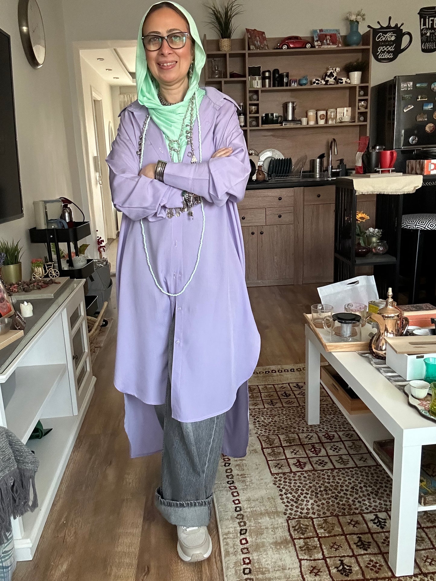 Lavender Cotton Shirt