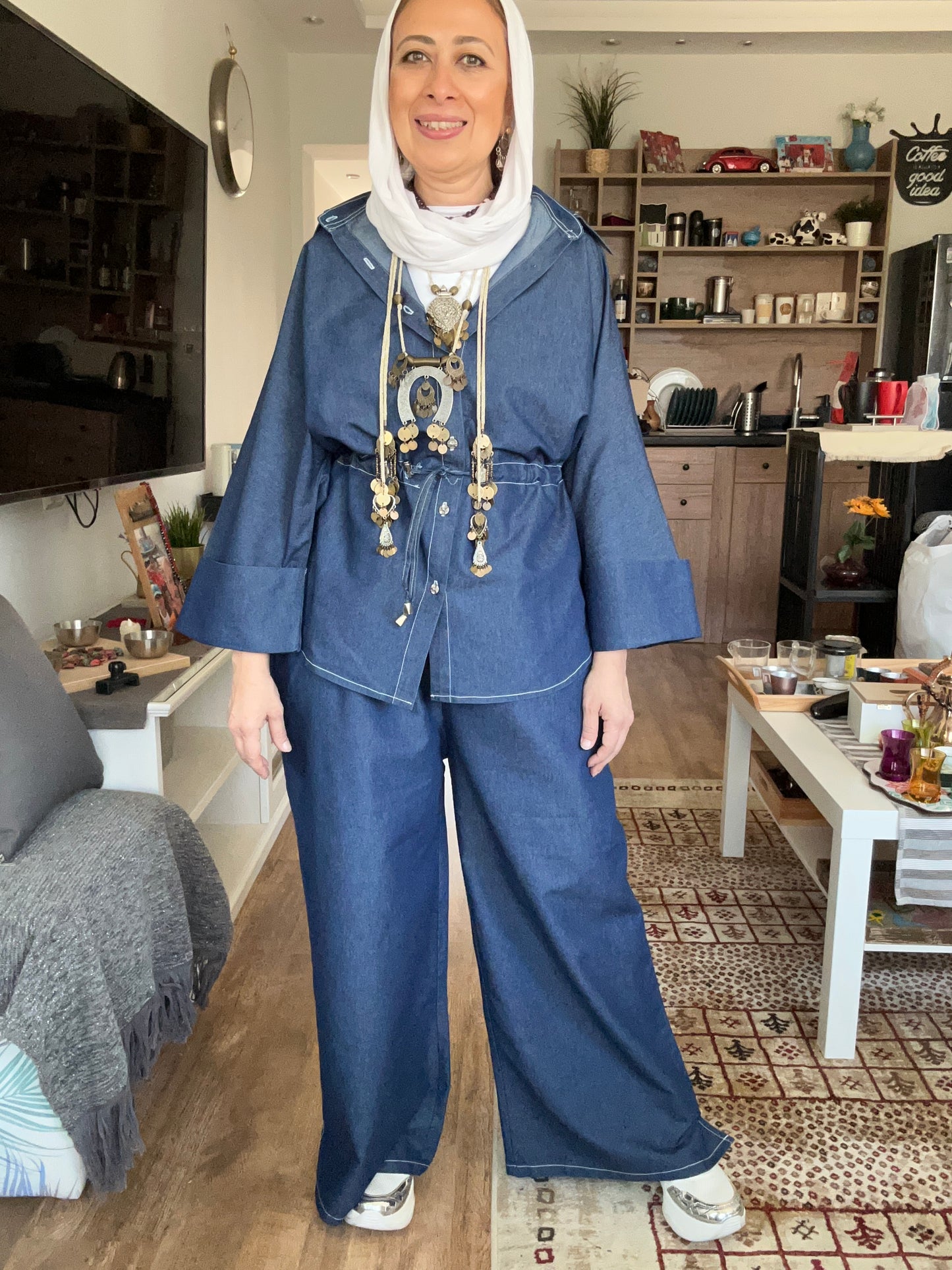 Dizzy Navy Denim Set