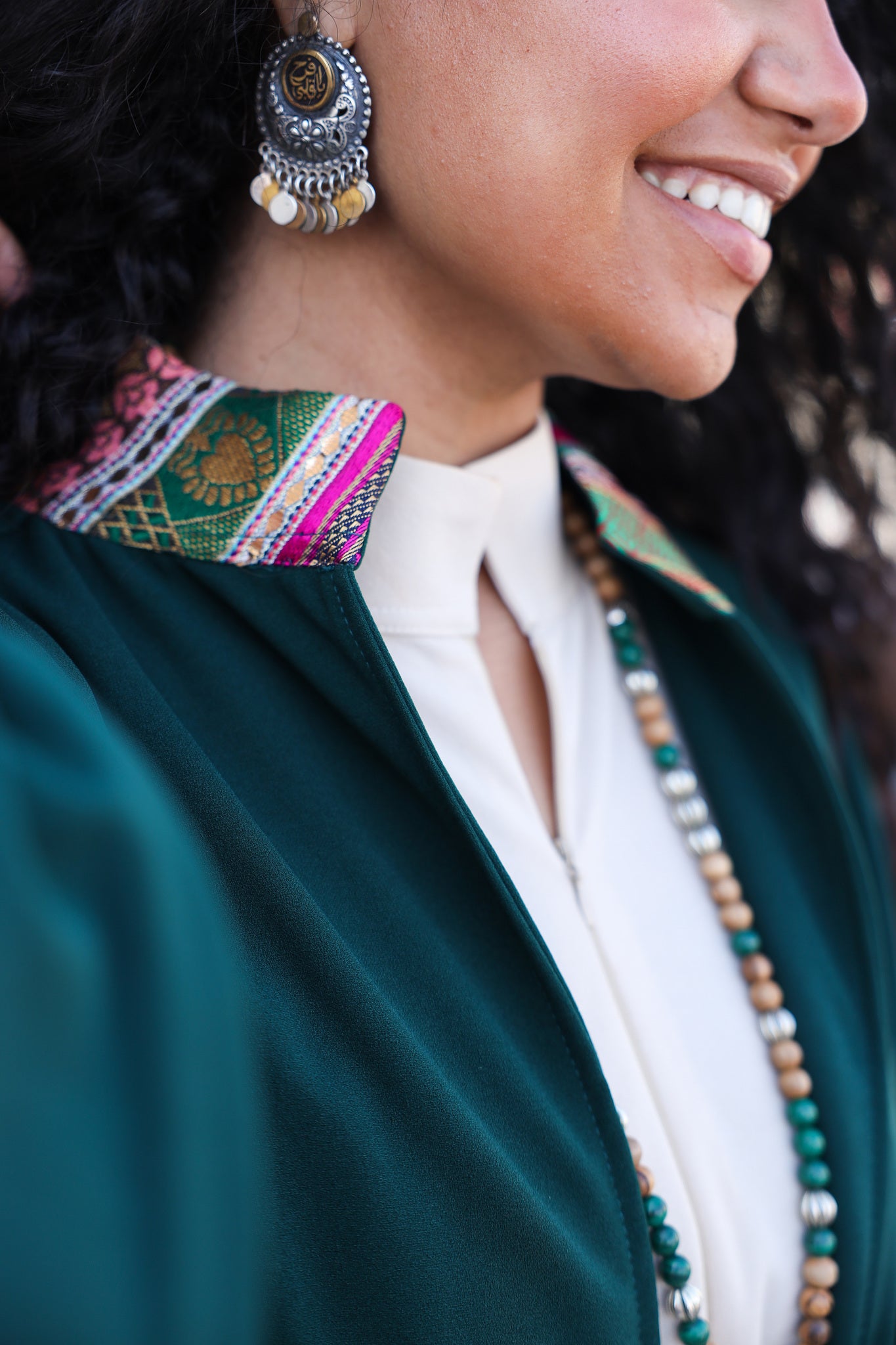 Embroidery Long Sleeves Cardigan