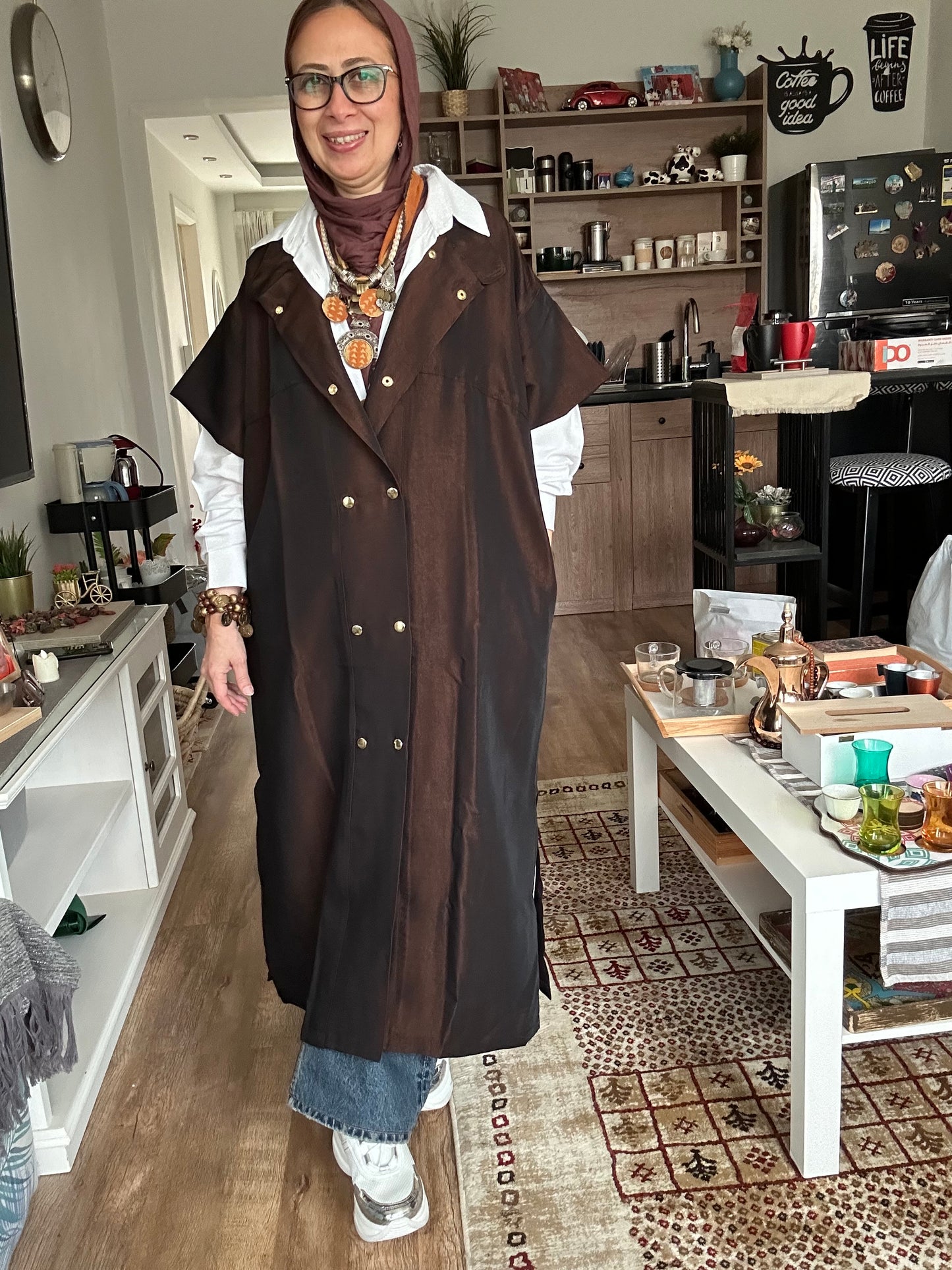 Mashka Taffeta Long Vest
