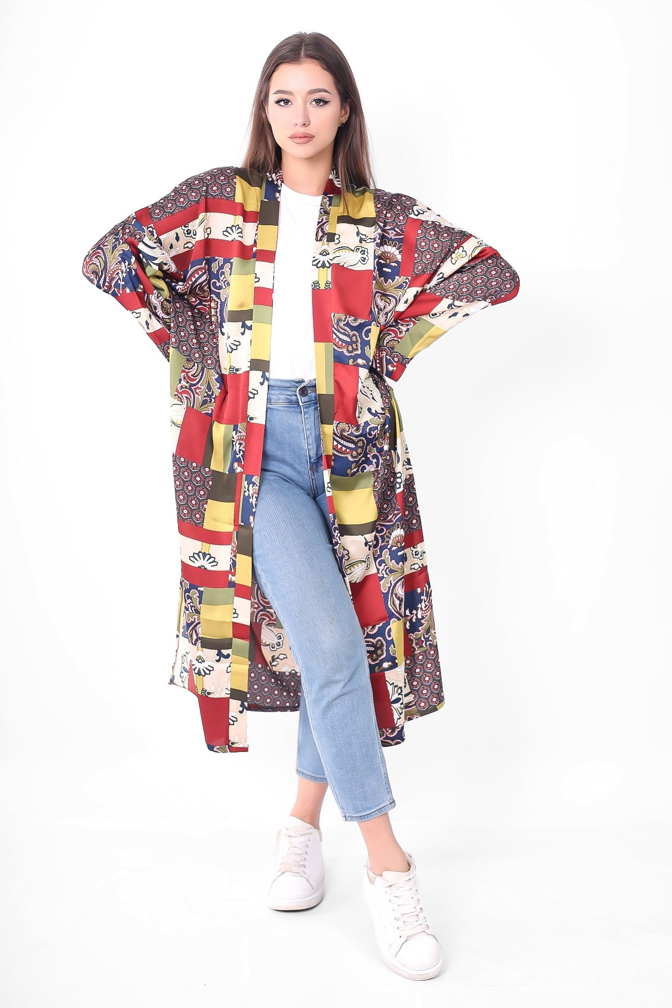 Satin Long cardigan