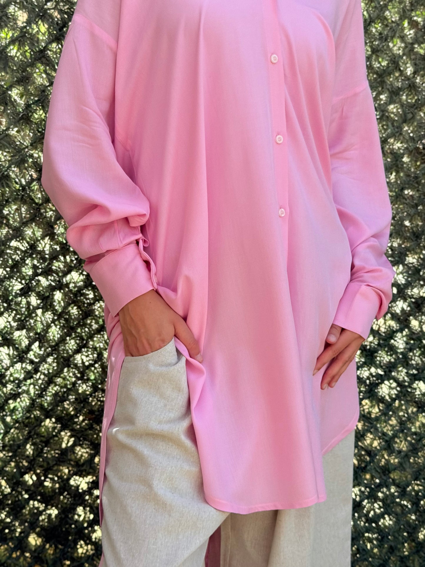 Pink Cotton Shirt
