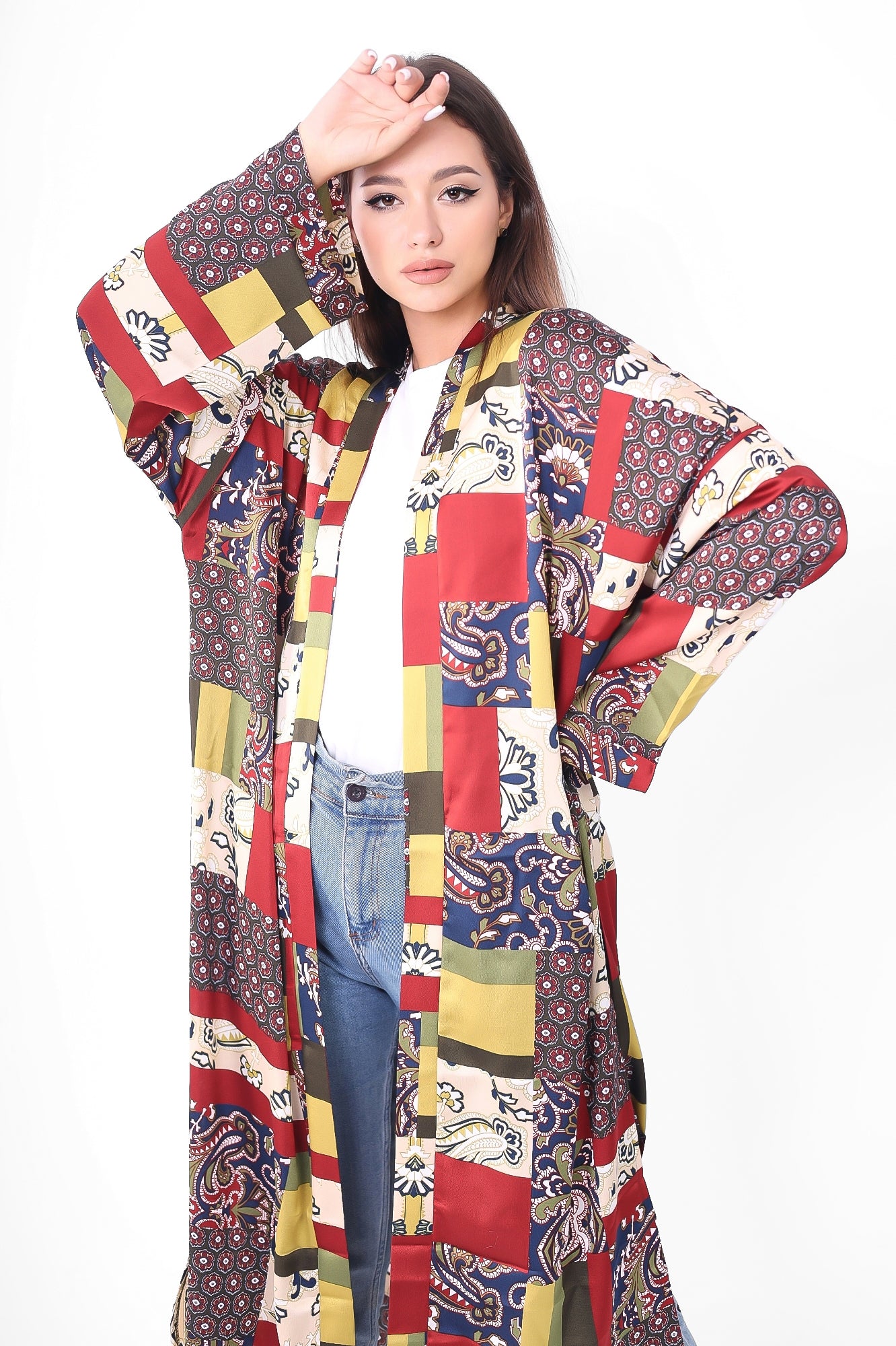 Satin Long cardigan