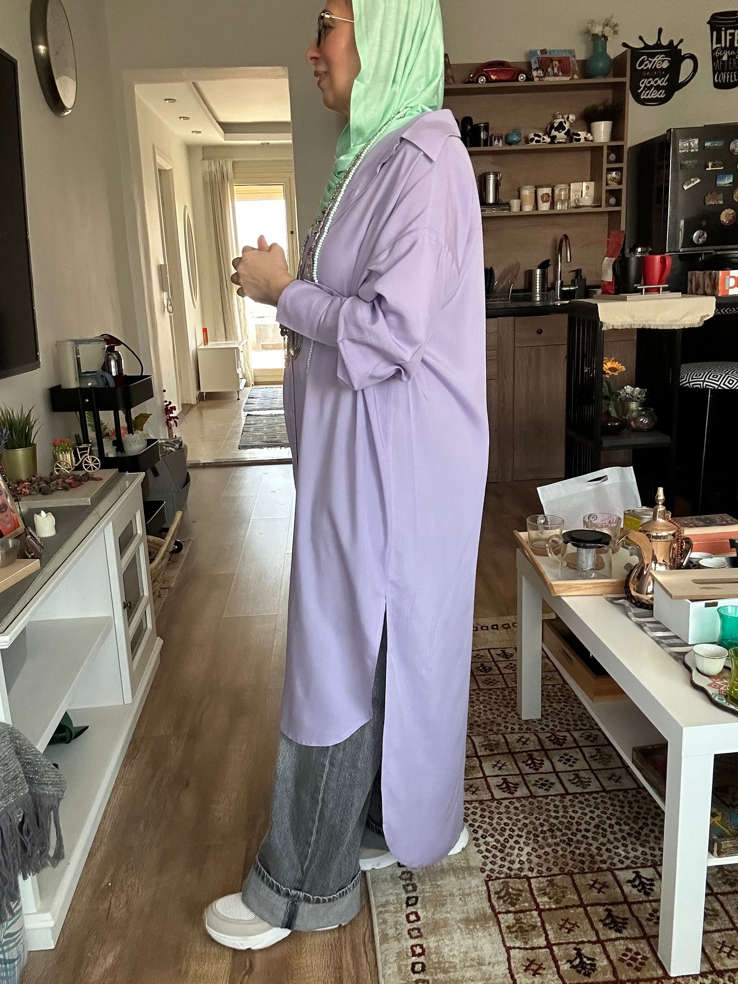 Lavender Cotton Shirt