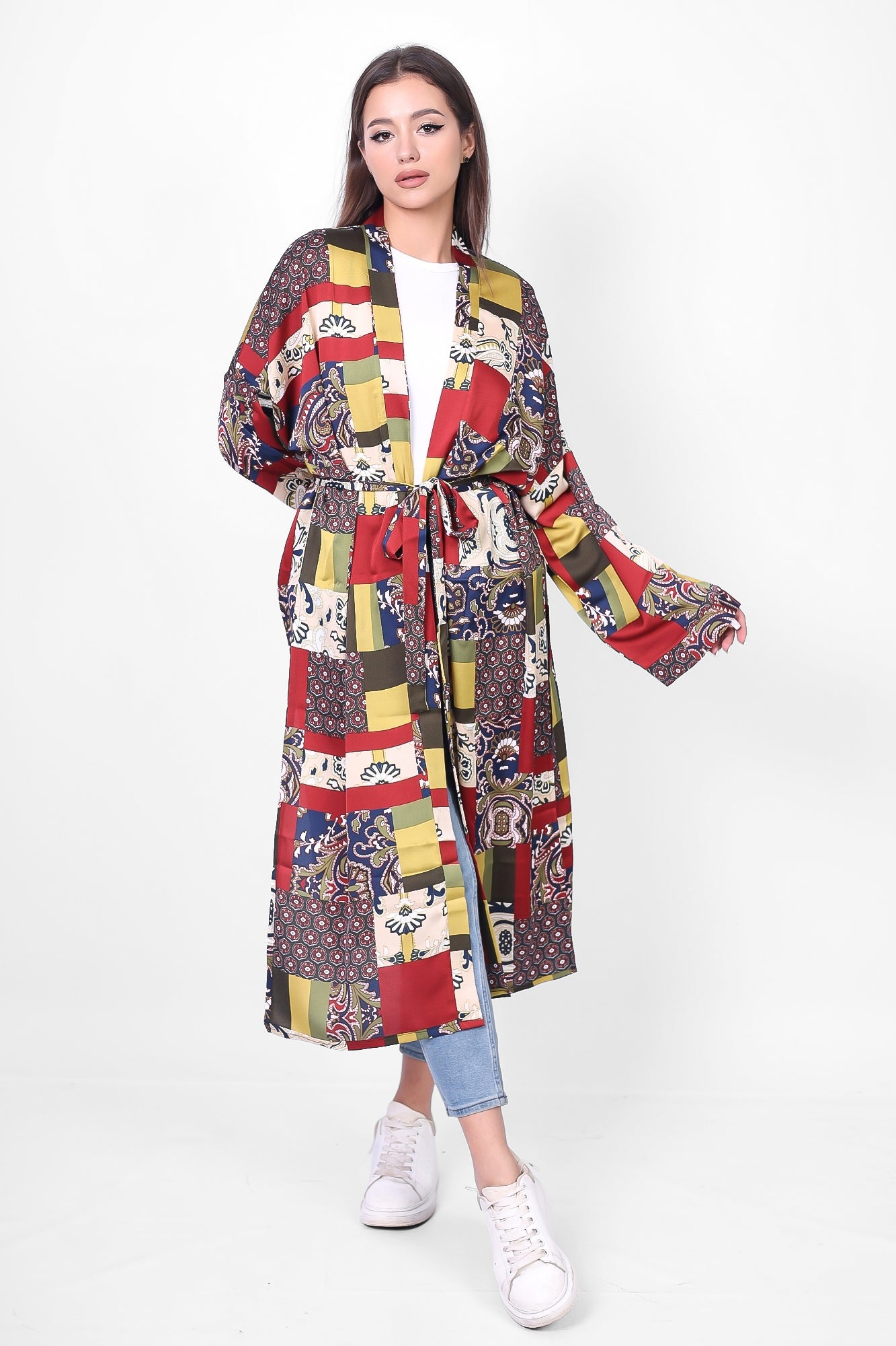 Satin Long cardigan