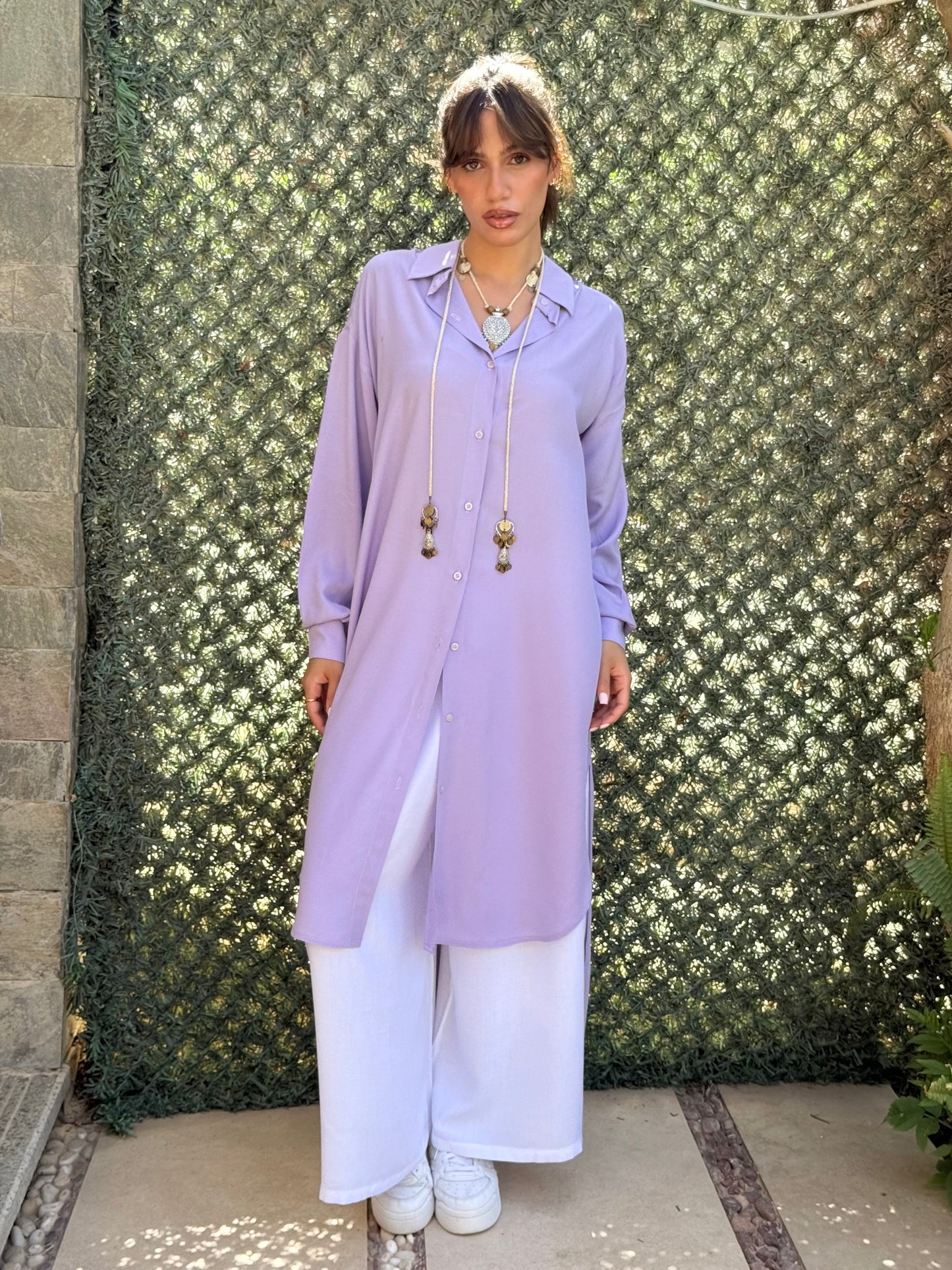 Lavender Cotton Shirt