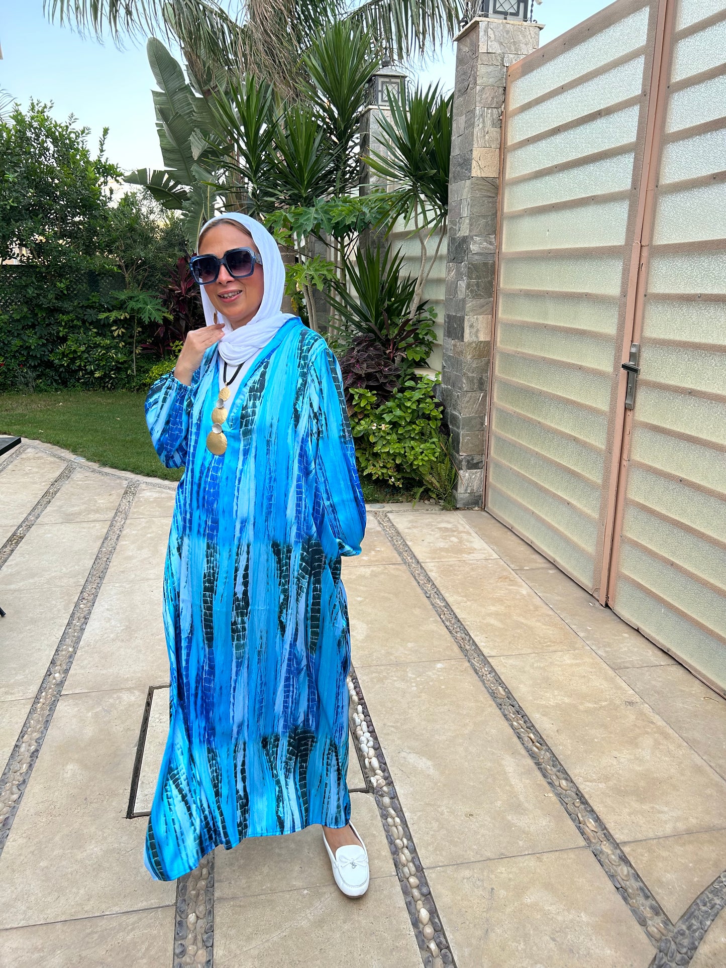 Blue snake Dress