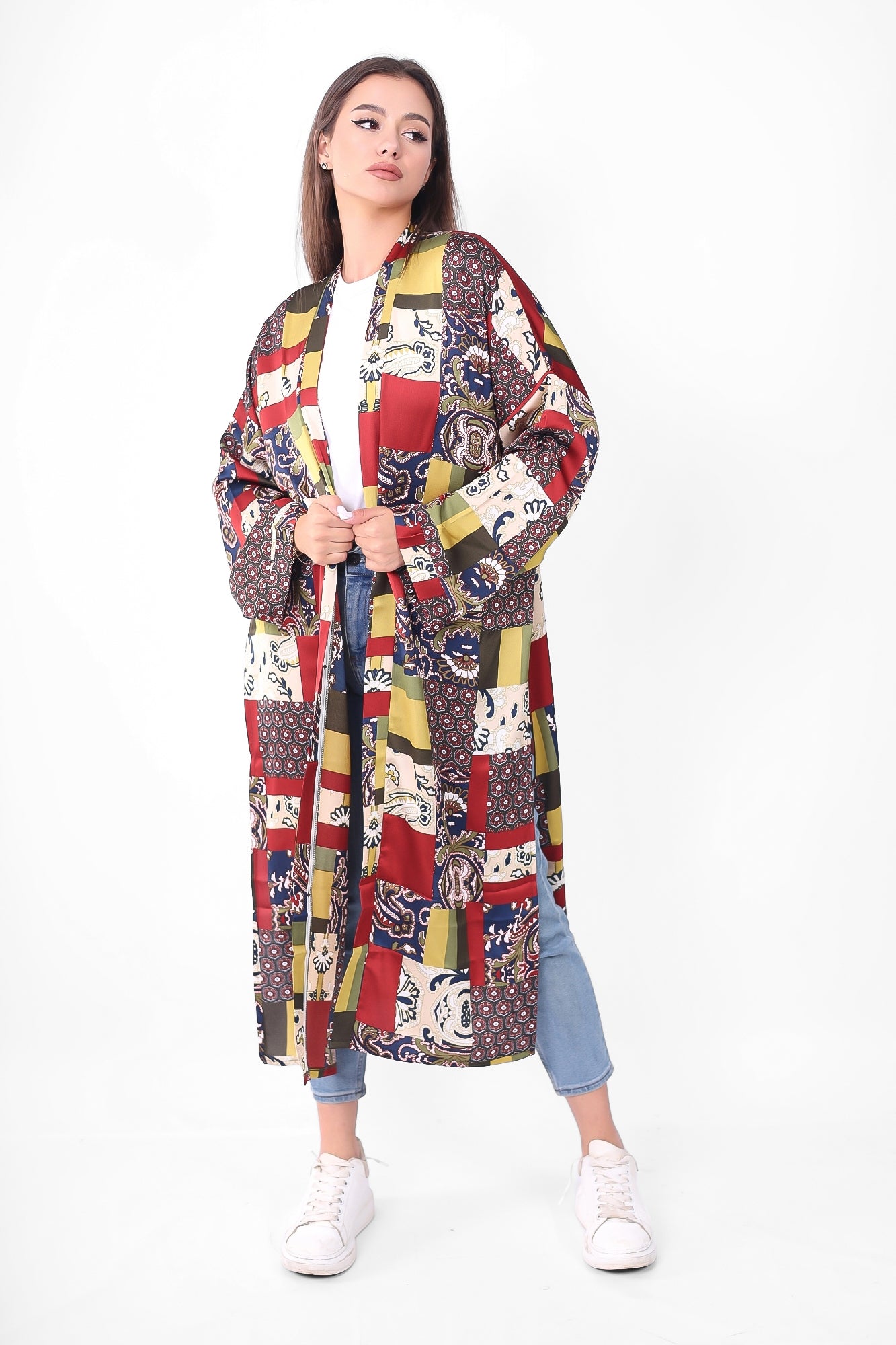 Satin Long cardigan