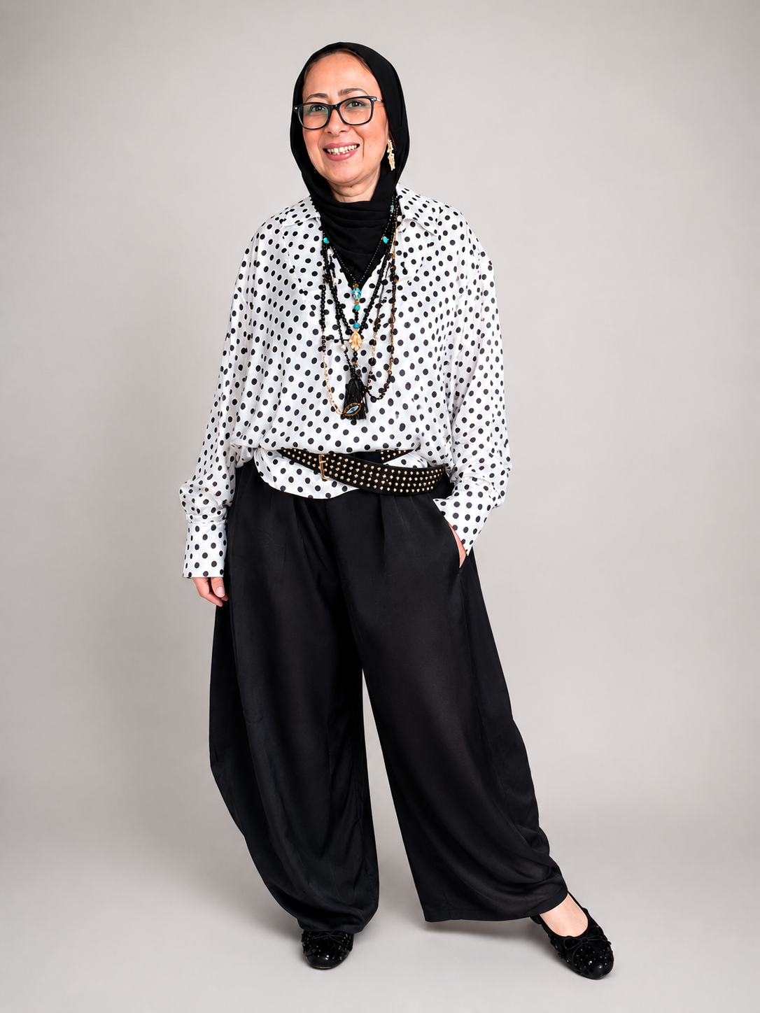 Balloon Black Pants