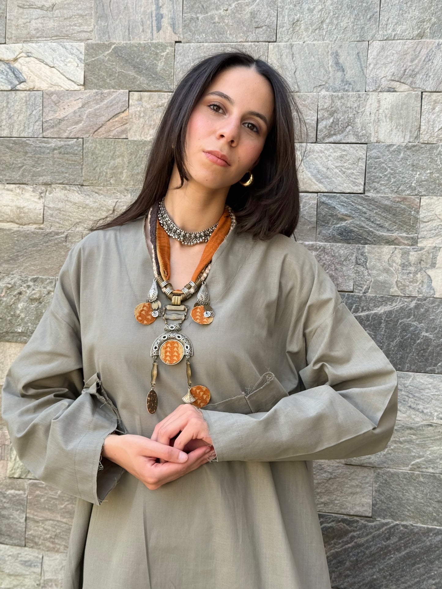 High Low Shirt - Olive
