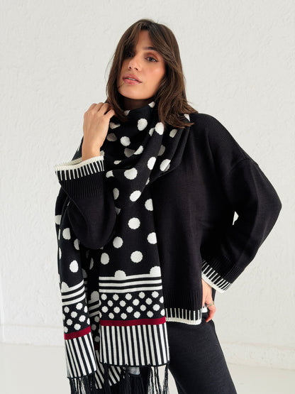 Polka Dots Long scarf