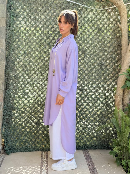 Lavender Cotton Shirt