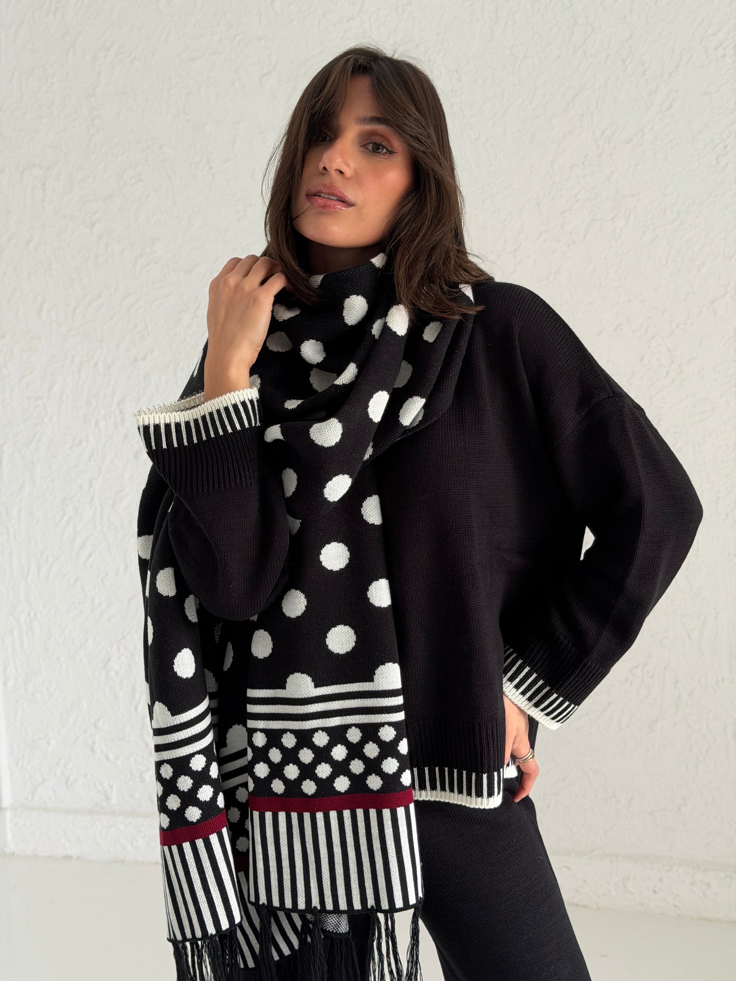 Polka Dots Long scarf