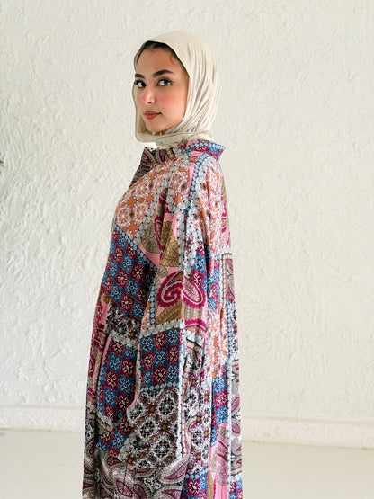 Artistic Cotton Maxi Dress