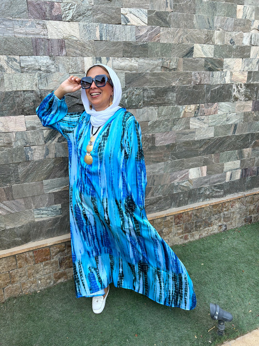 Blue snake Dress