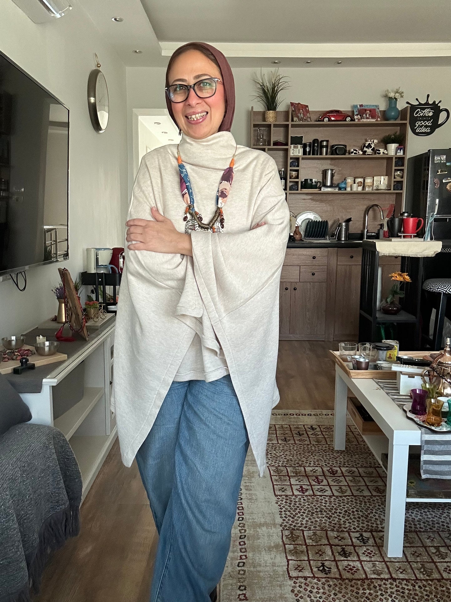 Winter Ease knit Cape