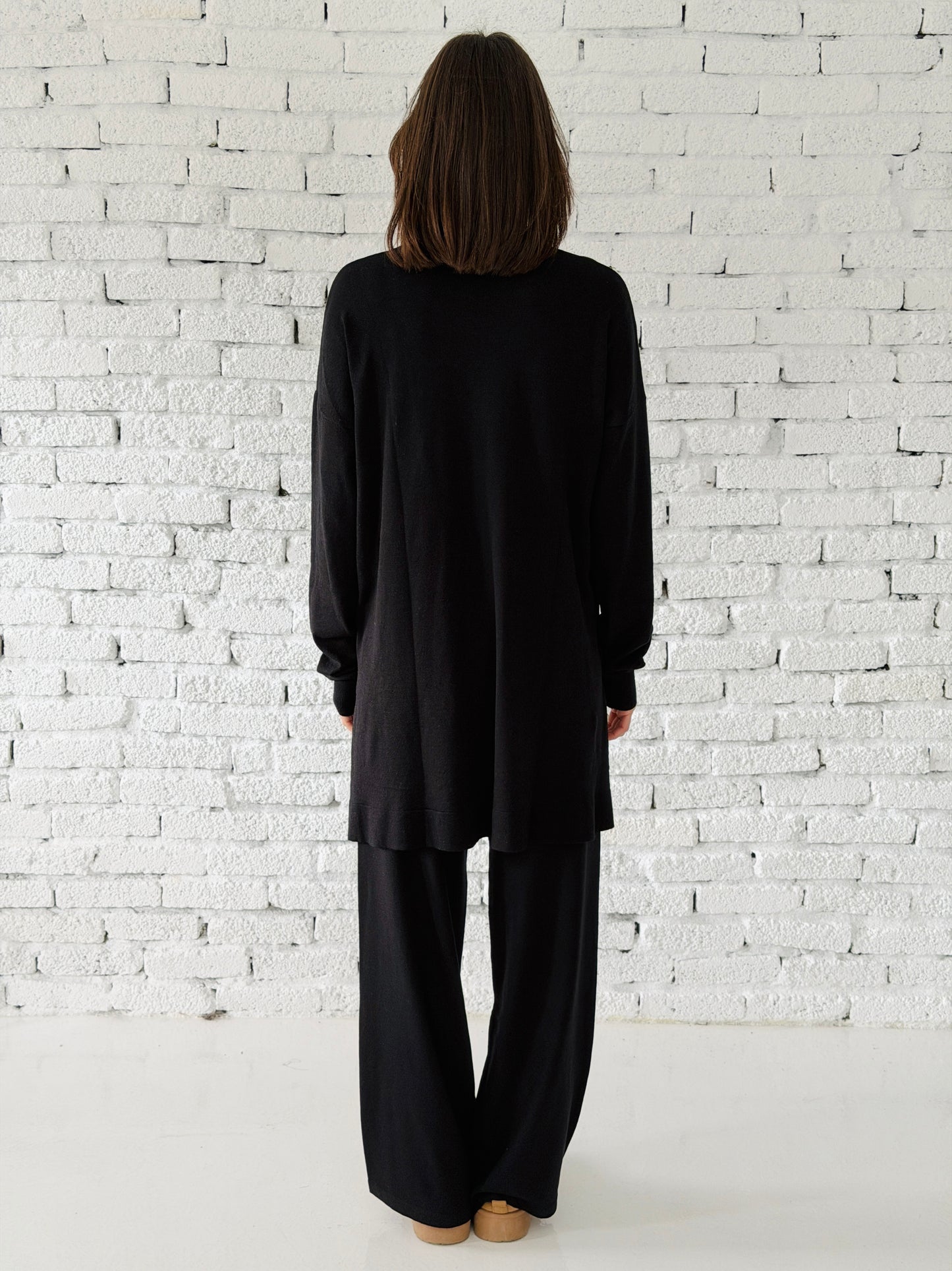 Knitted Love set in black