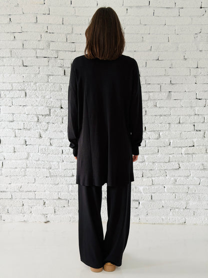 Knitted Love set in black