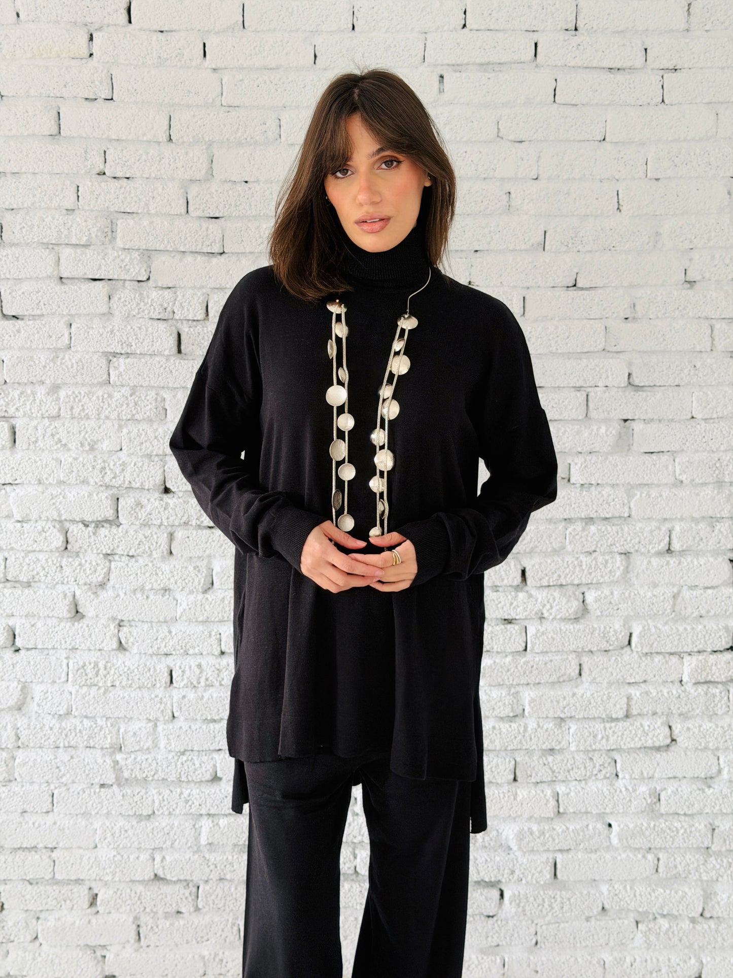 Knitted Love set in black