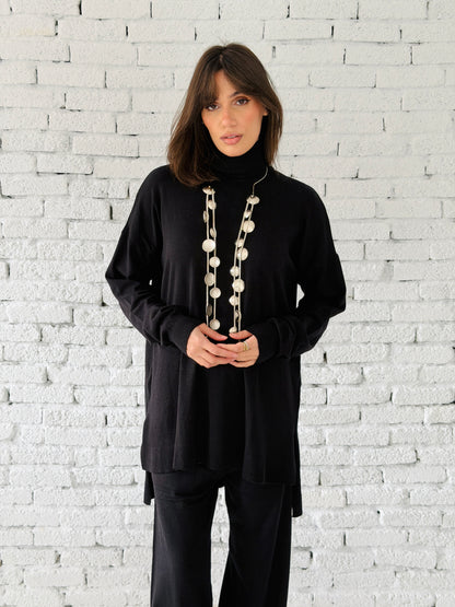 Knitted Love set in black