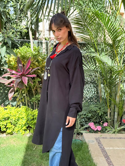 Black Cotton Shirt