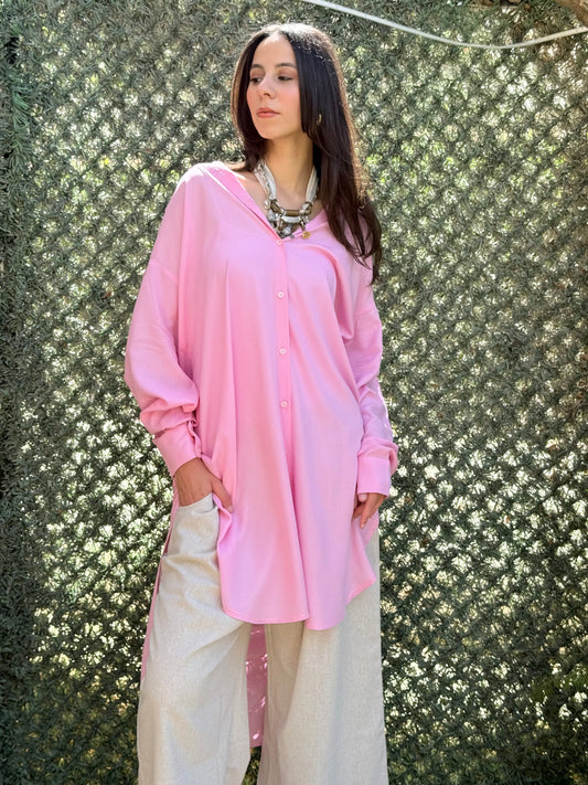 Pink Cotton Shirt