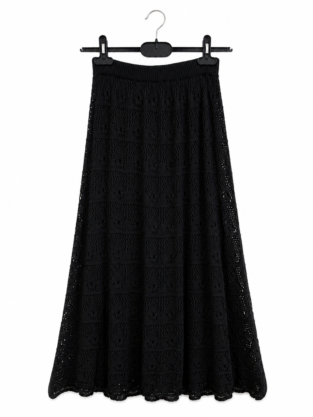 Luna Lined Crochet Maxi Skirt