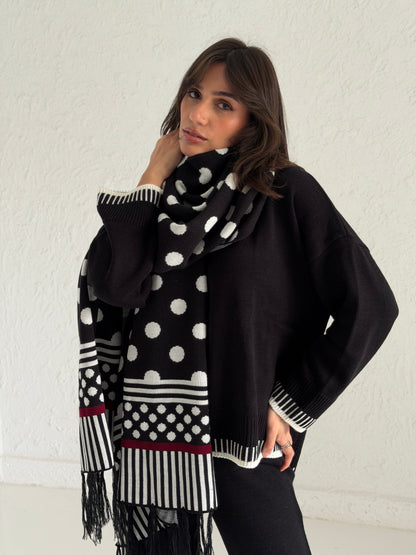 Polka Dots Long scarf
