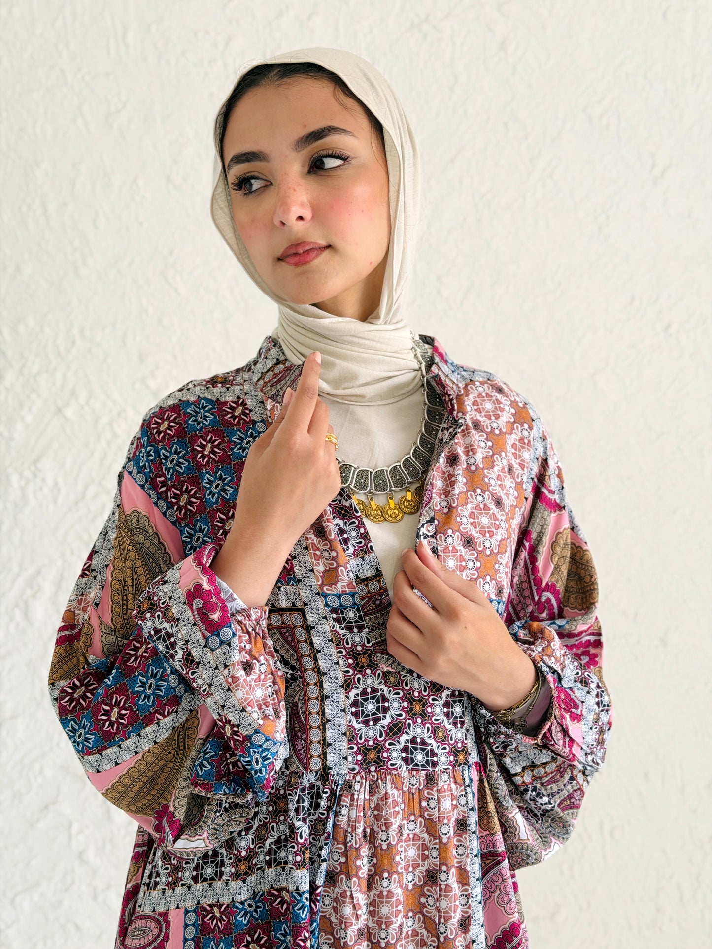 Artistic Cotton Maxi Dress