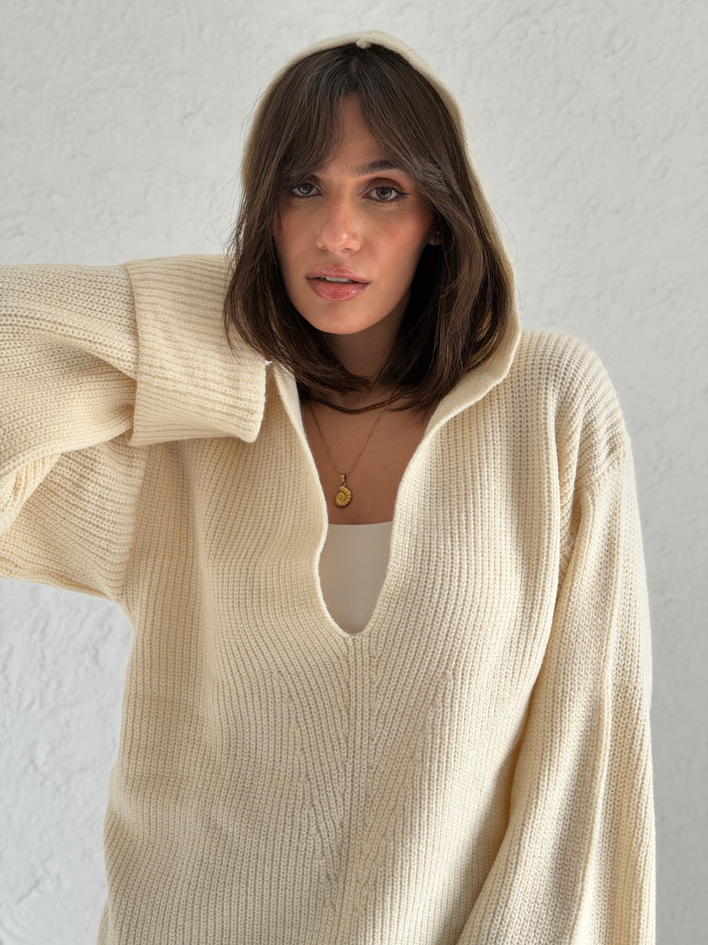 Hoodie V-Neck sweater