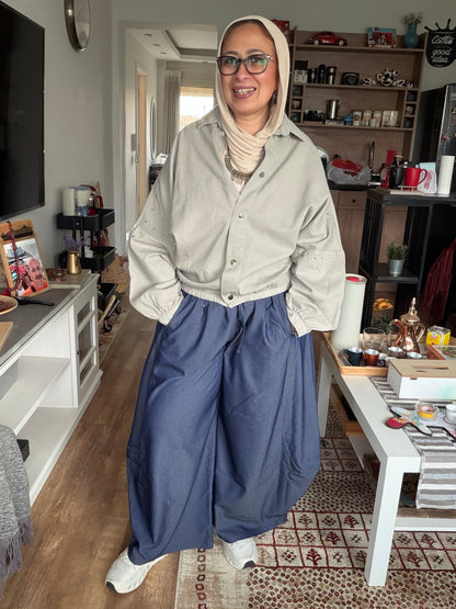 Silver Stud Gabardine Jacket