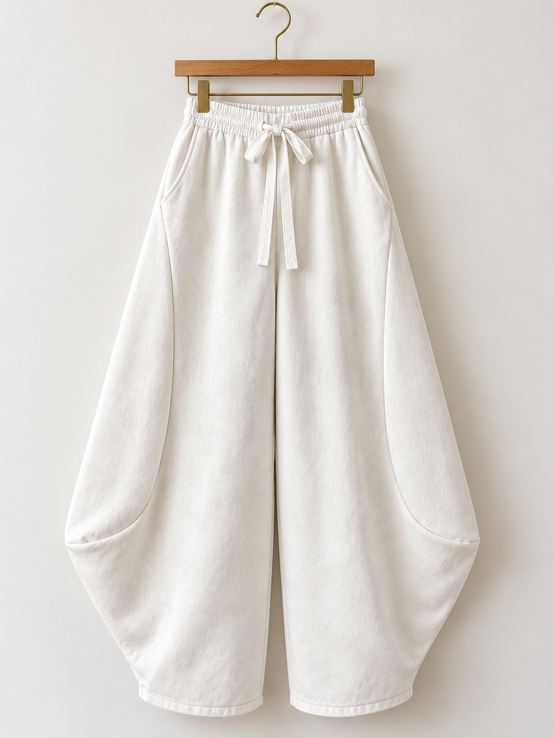 Suede Balloon Pants