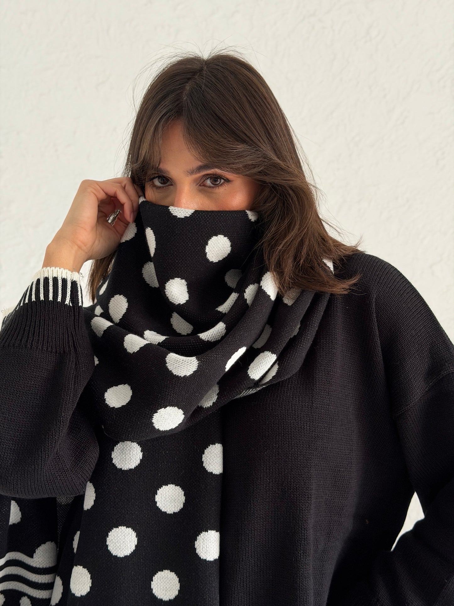 Polka Dots Long scarf