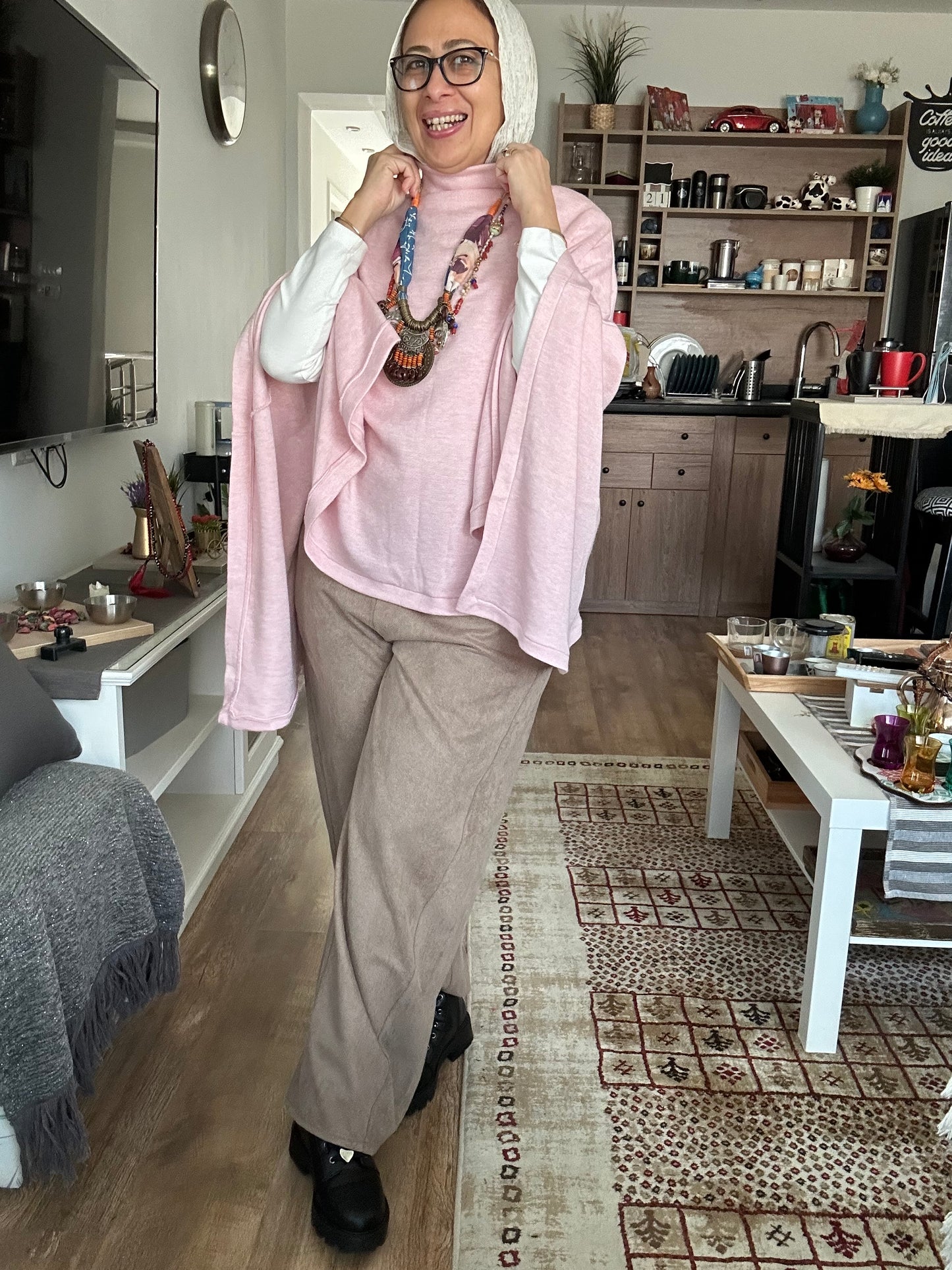 Winter Ease knit Cape