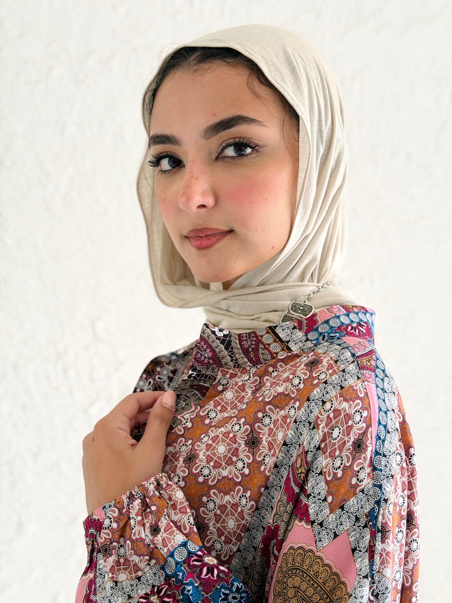Artistic Cotton Maxi Dress