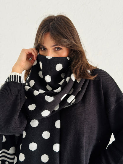 Polka Dots Long scarf