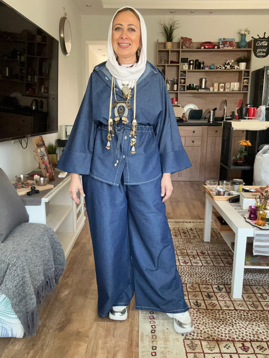 Dizzy Navy Denim Set
