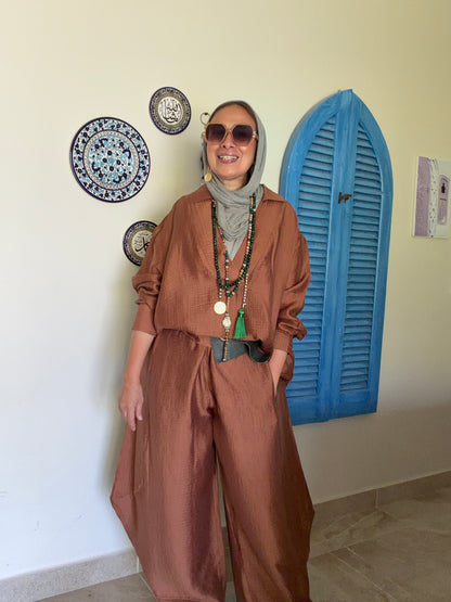 Sahara Crash Set in Cinnamon Brown