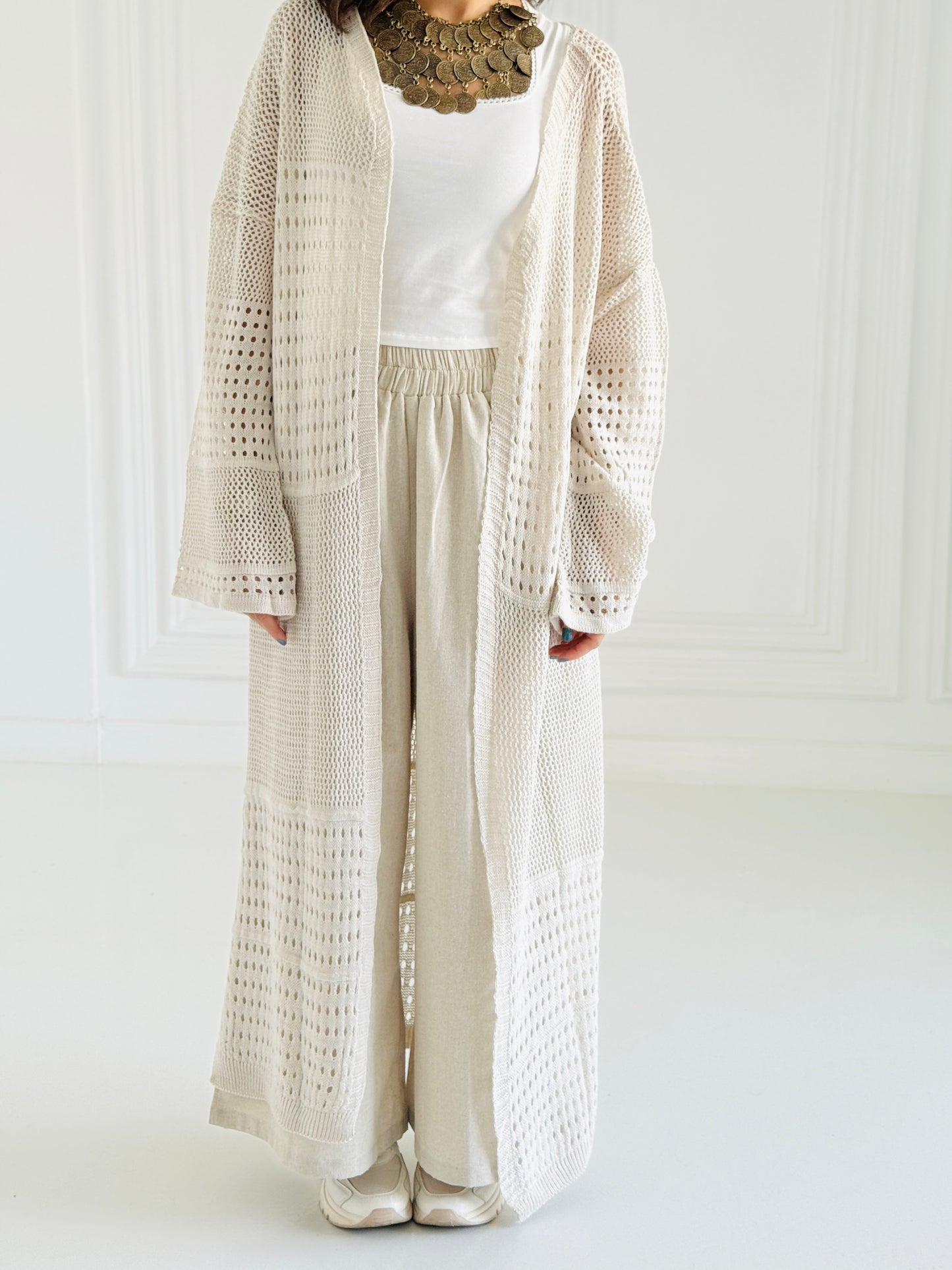 Porto Cotton Summer knit Cardigan