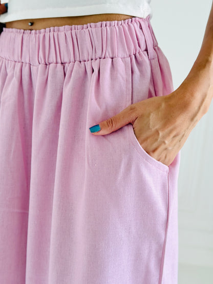 Linen wide Leg Pants