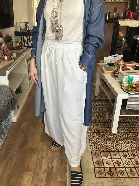 Wide Leg Cotton pants