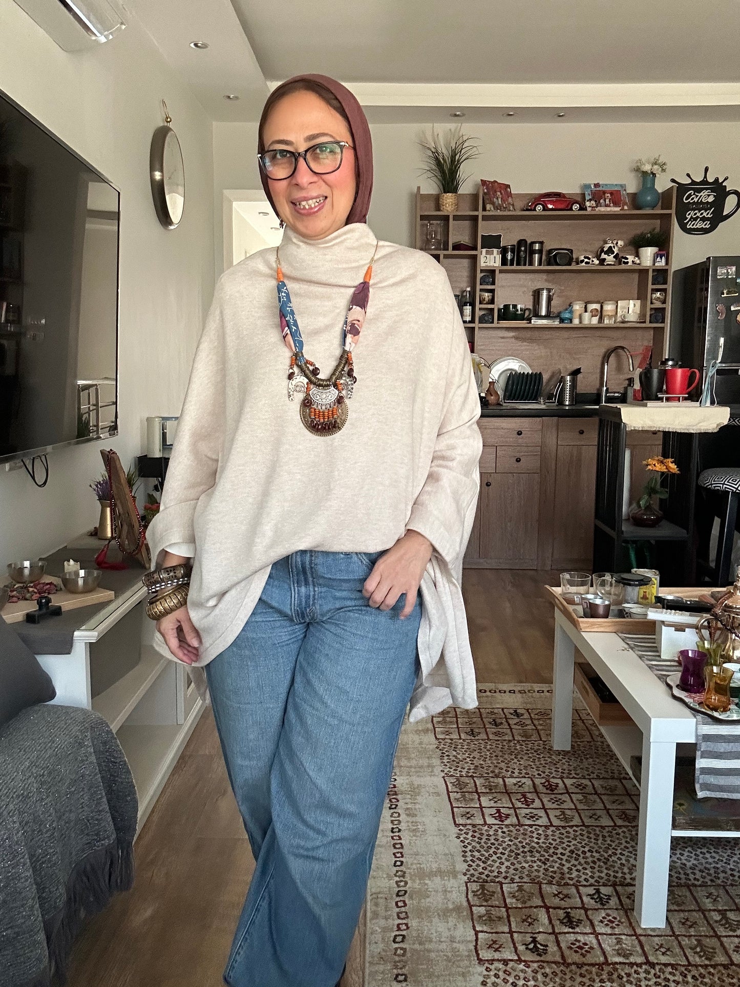 Winter Ease knit Cape