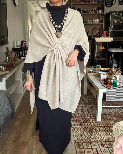 Soft Haze knit Cape