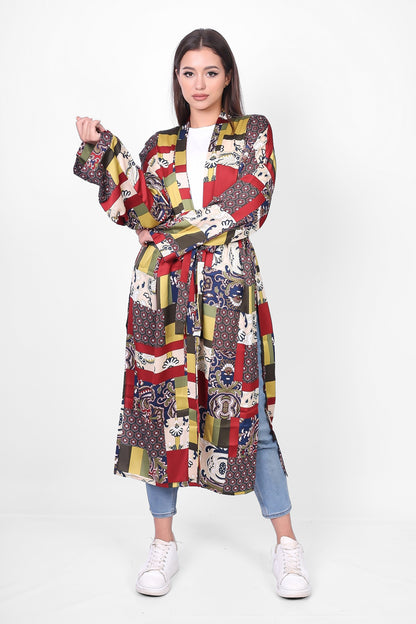 Satin Long cardigan